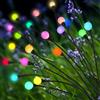 PATIOPIA Luci solari da giardino, decorazione natalizia, 20 luci solari a lucciola, luci oscillanti solari nel vento, per la decorazione di cortile, terrazza, sentiero (confezione da 2)