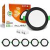 ALUSSO Faretti LED da Incasso 230V, 10W 700Lm Faretti da incasso ultra sottili Dimmerabile, Bianco Caldo 3000K Bianco Neutro 4000K Bianco Freddo 6500K, IP44 Faretti da Bagno per Cucina, Set da 6