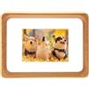 Kattepote Cornice per Foto in legno, Piccola Cornici Foto, 5x3,5 pollici (127mm×88mm) con Tappetino per foto 50x70mm, Portafoto da Tavolo,Small Photo Frame (Legno di faggio)