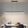 Mikeru luci pendenti lineari per isola cucina, 80CM lampada moderna da tavolo da biliardo per cucina sala da pranzo lampada di legno dimmerabile soffitta regolabile in altezza pendente sopra l'isola