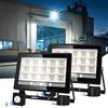 NATPOW 30W Faretto LED da Esterno con Sensore di Movimento, 3300LM 60 LEDs 6000K Faretto LED Esterno, IP65 Impermeabile Lampada con Sensore di Movimento per Garage Giardino Cortile, 2 Pezzi