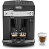 De'Longhi ESAM3000, Macchina da caffè Automatica, Chicchi macinati al momento, 2 Bevande One Touch, Montalatte classico, Spegnimento Programmabile, Nero