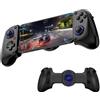 AARONMEI Controller di gioco retrattile wireless per Switch/iOS/Android/PC/Tablet, Gamepad wireless con joystick effetto Hall/trigger Hall, con turbo/giroscopio a 6 assi/vibrazione (Nero con ventola)