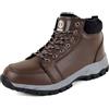 GURGER Stivali Uomo Invernali Pelle Scarpe da Neve Caldo Fodera Impermeabili Stivali da Neve Doposci Stivaletti Inverno Dopo Sci Scarpe da Trekking Blu 41