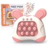 FaJoek Pop it Elettronico Fidget Toy FaJoek Gioco Elettronico Fidget, Gioco Quick Push Bubble Game, Pop Fidget Game, Pop Puzzle Game, Bubble Sensory Fidget Toy, Pop It Controller Gioco (Pink)