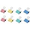GUTE LINES Fermacarte, Clip Multiuso in Metallo Foldback Clip Morsetti di Carta Clip Cravatta Ufficio di Cancelleria Pinze, per Office Home (Color, 8 PCS X 41 MM)