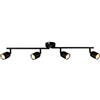 BRILONER - Lampada da soffitto, Plafoniera, Lampada, Girevole, Lampada da soggiorno, Lampada da camera da letto, Lampada da cucina, Nero