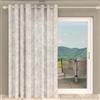 Soleil d'ocre, Tenda trasparente con occhielli spécial vetrata 280x250 cm CELIA kaki