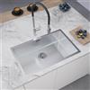 evineo m10 lavello da cucina La: 71 P: 45 cm, EV2106, m10 acciaio inox satinato lucido [Lavelli da Cucina > per Base Sottolavello a partire da 80 cm]