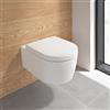 Villeroy & Boch Embrace sedile WC, 8M57S1RW, Embrace stone white [WC > Sedili WC]