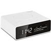 TechniSat DIGITRADIO 51 - Radiosveglia DAB+ (DAB, FM, Due orari di sveglia, Funzione posponi, Timer di spegnimento, Display dimmerabile, Ingresso per cuffie), Bianco