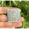 Tempio religioso indù in argento 999 Shri Sri KUBER Yantra 3 cm, 3,3 gm