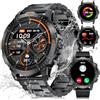 LIGE Smartwatch Uomo Militare,1.43" AMOLED/500mAh Smartwatch con Chiamata Bluetooth Cardiofrequenzimetro SpO2,IP68 Impermeabile 100+ Modalità Sportive per Android iOS