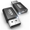 JSAUX 4K Adattatore DisplayPort a HDMI 2 Pezzi, Convertitore DP da PC a monitor HDMI Video UHD 1080P@120 Hz, 2K@60Hz, 4K@30 DP maschio a HDTV femmina compatibile con Dell, Lenovo, NVIDIA, Desktop-Nero