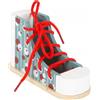 Small Foot 11887 Scarpa da Allacciare in Legno, insegna Tramite Il Gioco ad infilare ed Allacciare i Lacci, dai 3 Anni