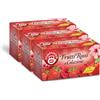 Pompadour, Infuso Frutti Rossi a Colazione con 10 Vitamine, 60 Filtri (3 Confezioni da 20 Filtri), Dolce e Fruttato, Piace anche ai Bambini, Senza Lattosio, Glutine e Allergeni, Vegan