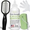 EntreFeet Dr. Entre's - Kit gel per la rimozione dei calli per piedi: lima per piedi, pietra pomice, 5 paia di guanti per applicazione gel, kit spa, cura dei piedi, strumenti per pedicure, scrubber, 226,8 g