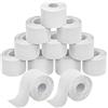BB Sport 12 Rotoli Nastro Kinesiologico 5 m x 5,0 cm Diversi Colori E-Book Esempi Applicazione Tape Kinesiologico Muscolare Cerotto, Colore:bianco