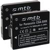 mtb more energy 2x Batteria BCE10E/CGA-S008 Compatibile con Panasonic Lumix DMC-FS3, FS5, FS20, FX3