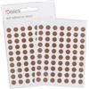 Blick Etichette autoadesive marroni, a pois colorati, cerchi, 8 mm, 490 etichette, per casa, ufficio, famiglia, scuola, calendario delle vacanze, pianificatore, grafico dei premi, codifica a colori