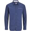 JACK & JONES JJEREMY Detail Shirt LS Noos, Bianco, XL