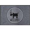Wash+Dry Tappeto Herr Just- Welcome! 50x75cm, Adatto per Interni ed Esterni, Lavabile