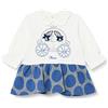 Chicco Vestito a Maniche Lunghe (359) Bimba 0-24, Blu e Grigio, 12 mesi