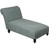 Topchances Chaise Lounge in jacquard, elasticizzato, senza braccioli, per soggiorno, camera da letto, salotto (grigio)