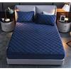 YUDEYU Strato Trapuntato Lenzuola con Angoli Tessuto in Morbido Pile di Cristallo Lenzuolo Singolo Matrimoniale Coprimaterassi Toppers Fitted Sheets (Colore : Blu, Taglia : 150x200cm+26cm)