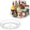 Radikor 2 Pezzi Portaspezie Girevole, 24cm 360° Vassoio Girevole Cucina, Organizer Spezie, Piatto Girevole Frigorifero, Lazy Susan, Organizer Girevole per Spezie, Frutta, Snack