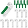 AMONENZ Ganci Tende Finestre, 10 Pezzi Supporto Adesivo per Tenda a Rullo, Senza Foratura Necessaria Ganci Tende, con Adesivo, Accessori di Montaggio per Appendere Finestre in PVC e Porte Balcone