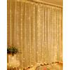 A.bigwhale Tenda Luci LED, 2 M x 2 M 200 LED Tenda Luminosa per interni USB, Tenda luminosa per Natale, matrimonio, finestra, parete, stanza, decorazione per feste