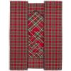 PARAMAISON Set Tovaglia e Tovaglioli Natalizia Scozzese 18 Posti Rossa, Copritavolo Natalizio con Tovaglioli, Decorazioni Casa Natale, Addobbi Natale per Cucina, Ottima Idea Regalo| 140x360 cm