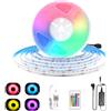 Lam(MS)pen 10M WIFI Striscia LED RGB COB, 24V Striscia LED COB RGB dimmerabile con telecomando e alimentatore, striscia luminosa LED ad alta densità 576LEDs/M, controllo app, compatibile con Alexa, Google home