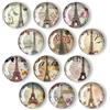 Yueser Calamite Frigorifero, 12 Pezzi Torre Eiffel Calamite per Lavagna Magnetica Calamite da Frigo Calamite Magneti Frigo Decorazione Magnetica Calamite per Frigorifero per Condizionata Lavatrice 3CM
