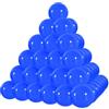 yuejuhe 50 Pezzi Palline da Bingo, 3 cm Palline da Lotteria, Rotonde Capsule in Plastica Vuote per Attività Intrattenimento L'estrazione Della Lotteria (Blu)