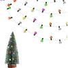 SALGIA Accessori per Casa Delle Bambole, Miniatura Luci Natalizie, Lampada Fata per Casa Delle Bambole, per Decorazione dell'albero di Natale in Miniatura, Decorazione della Casa Delle Bambole (A)