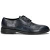 NEROFUMO Stringata uomo blu in pelle