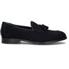 MEZZETINTE Mocassino uomo blu in suede