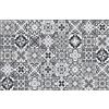 Vilber, Moquette in Vinile, Piastrelle, corridoio, Cucina, casa. Nero/Grigio. Misure Differenti. Misura: 100x155 cm. Evora 05.