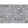 Vilber, Moquette in Vinile, Piastrelle, corridoio, Cucina, casa. Nero/Grigio. Misure Differenti. Misura: 155x230 cm. Evora 05.