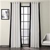HPD Half Price Drapes Tende in cotone stampato con occhielli per soggiorno e camera da letto, 127 x 300 cm, PRCT-VC1716-120-GR (1 pannello) Popcorn fresco e nero