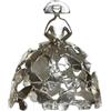 DRW Menina Argento con Abito a Farfalle in Resina 16x9x18,5 cm-Modello B Piccolo, 16x9x18.5 cm