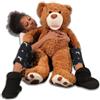 bananair Orsacchiotto gigante di peluche (da 100 cm a 340 cm), 5 colori disponibili (beige, grigio, marrone, bianco, rosa), enorme orsacchiotto come regalo di Natale.