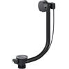 SPARES2GO Tappo di scarico per vasca da bagno con snodo girevole da 40 mm e troppo pieno da 1,5 (argento cromato)
