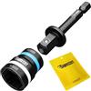 SabreCut 1 x SabreCut SCDIN10-13 Doppia dimensione 10mm e 13mm Magnetico 62mm di lunghezza Reversibile 2 in 1 Cacciavite a bussola con testa esagonale facile da pulire