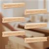 NUWIQ 6 Pezzi per Mobili Legno 96mm - In Legno Massello per Cassetti con Viti - Per Armadi e Mobilia