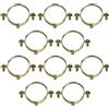 AERZETIX - C60437 - Set di 10 morsetti supporti semplici di fissaggio Ø42mm - 1 1/4 - fissaggio a parete tubo di rame serraggio a vite idraulico riscaldamento sanitario - in acciaio