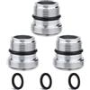 CNYMANY 3 pezzi Kit adattatore rubinetto,CNYMANY Heighten Maschio M22 mm a Maschio M18 mm, filettatura fine, adattatore per aeratore da cucina, adattatore per rubinetto per lavandino, collegamento tubo