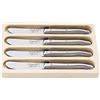 Laguiole Style de Vie Coltello da Burro Premium Line, 4 Pezzi, Acciaio inossidabile